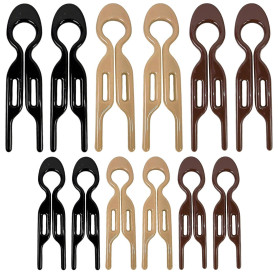 12 Morceaux D'Aiguilles De Cheveux En Plastique Simples