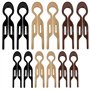 12 Morceaux D'Aiguilles De Cheveux En Plastique Simples