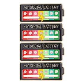 4 Morceaux De Broche De Réglage De La Batterie Noire Carrée