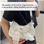 1 Sac De Téléphone Mobile Papillon Et 1 Remorque, Poche Exquise Pour Femmes, Sac Élé Sac À Bandoulière, Accessoires De Bogue -Ba