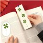 Fleurs Séchées De Trèfle À Quatre Feuilles, Spécimen De Plante De Trèfle À Quatre Feuilles, Porte-Bonheur De Trèfle À Quatre Feu