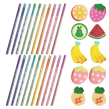 20 Crayons À Fruits