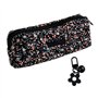 1 Sac De Rangement En Velours Côtelé Et 1 Pendentif Fleur