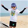 1 Morceau De Protection Du Cou Chapeau De Protection Solaire Et 1 Paire De Manches De Protection Solaire, Plage Pour Enfants, Éq