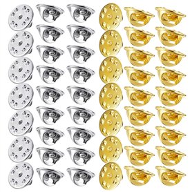 50 Morceaux De Boucles D'Aiguille en Métal