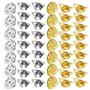 50 Morceaux De Boucles D'Aiguille en Métal