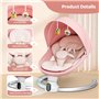Transat Bebe Electrique,Helangel Transat Balancelle Bebe Electrique avec Télécommande et Wireless Balancelle avec Harnais de séc