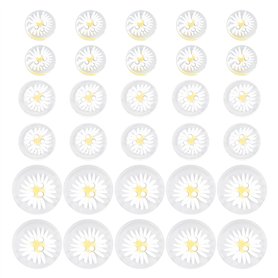 IDNVFY 30 Boutons De Marguerites