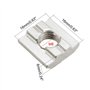JatilEr Lot de 60 écrous à rainurer M6 M8 avec 3 clés pour fente d'extrusion en aluminium standard série 30
