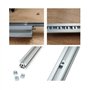 JatilEr Lot de 60 écrous à rainurer M6 M8 avec 3 clés pour fente d'extrusion en aluminium standard série 30
