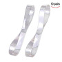 XLKJ 10 Paires Sangles de Chaussure Transparents Détachable Lacets de Chaussure en Silicone Invisibles pour Talons Hauts
