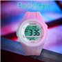 Montre Sport Filles Etanche 100 Mètres pour Plongée et Piscine avec Chronomètre, Réveil, Minuteur, Double Fuseau Horaire, Calend