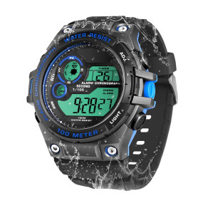 TEKMAGIC 100m sous l'eau Plongée sous-Marine Montre Bracelet pour Hommes Garçons avec Fonctions d'Chronomètre