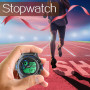 TEKMAGIC Montre Bracelet Hommes Garçon de Natation 100m Résistant à l'eau Montre Plongée avec Fonctions d'Chronomètre, Chronogra