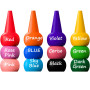 WATSABRO Crayons à Doigts 12 Couleurs Crayons Caryons Bébé pour Tout-Petits Jouets Empilables pour Tout-Petits Bébés Enfants Lav