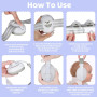 USHOP Casque Anti Bruit Bébé,2 en 1 Écouteurs pour Bébés,Réduire de 25 dB,Bandeau et Arceau Réglable,Protections Auditives pour 