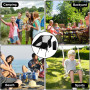 WUSUPU Chaise de Camping Pliable,Légère et Portable Chaise Pliante Camping,Chaise Pliante Portable avec Poche,Pliante Exterieur 