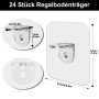 Sinofort Support Etagere Murale 24 Pièces Consoles et Taquets pour étagères Fixation Etagere Support Etagere Invisible pour étag