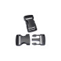 BAIWOAK Lot de 2 boucles à dégagement latéral en plastique robuste de 38 mm - Double boucle de sac à dos réglable - Sans couture