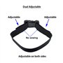 BAIWOAK Lot de 2 boucles à dégagement latéral en plastique robuste de 38 mm - Double boucle de sac à dos réglable - Sans couture