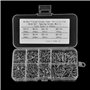 800Pcs Kit d'Assortiment de Vis Autotaraudeuses M2 en Acier Inoxydable, 8 Taille à Tête Fraisée à Empreinte Cruciforme Vis Avec 