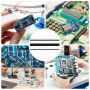 Mâle et Femelle Header Broche Connecteur 2.54mm, 40 Broches, Pin Headers Unique Rangée, PCB Board Socket Breakaway Barrettes à B