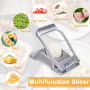 Coupe-œufs, Oeuf Trancheuse Cutter en Acier Inoxydable, Multifonctionnel Trancheuse Manuelle pour Œufs Durs pour Trancher Fraise