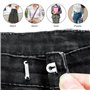 SYEYCW 24 Paires Fermetures de Pantalon à Crochet et Barre, Fermetures à Crochet et Œil, pour Coudre, Réparer les Pantalons, les