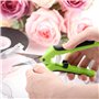 OTCRAFT Lot de 2 ciseaux ergonomiques à ressort avec lames en acier inoxydable pour couper des détails complexes et des motifs s
