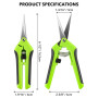 OTCRAFT Lot de 2 ciseaux ergonomiques à ressort avec lames en acier inoxydable pour couper des détails complexes et des motifs s
