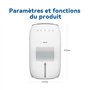 Elbe Inno Humidificateur d'air à évaporation à froid sans brouillard pour personnes allergiques et femmes enceintes jusqu'à 45 m