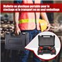 Geevorks Meuleuse d’angle sans fil - 2 batteries de 4000 mAh, meuleuse d’angle sans balais de 125 mm avec 9000 RMP, Meuleuse d'a