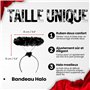 REDSTAR FANCY DRESS Ailes d'Ange et Auréole Noires – Ailes d’Anges Adultes Noires – Déguisement Halloween Femmes pour Soirée Dég