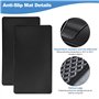 VCRANONR 2 PCS Tapis de Tableau de Bord en PVC 27*15cm Tapis Antidérapant Voiture Réutilisable Tapis Antidérapant Tableau de Bor