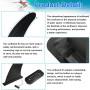 VCRANONR 2 PCS Dérives de Surf en ABS 21cm*18.5cm Amovible Aileron Central de Rechange Anti-vieillissement FCS Aileron de Surf A