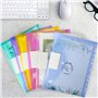 pochette transparente étanche A4 avec 11 bords perforés et poche pour