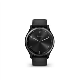 Garmin vívomove Sport - Montre connectée à aiguilles mécaniques et écran tactile - Gray avec bracelet noir - Boîtier 40 mm (Reco