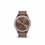 Garmin vívomove Sport - Montre connectée à Aiguilles mécaniques et écran Tactile - Peach Gold avec Bracelet Chocolat - Boîtier 4