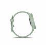 Garmin vívomove Sport - Montre connectée à Aiguilles mécaniques et écran Tactile - Silver avec Bracelet Vert d’Eau - Boîtier 40 