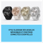 Garmin vívomove Trend - Montre connectée Hybride - Or crème avec Bracelet Lin (Reconditionné)