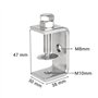 Pince De Support En Acier Inoxydable 304 De 47 Mm