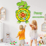 RXKFIGX Cible de Fléchettes pour Enfants,76cm Thème Planche de Fléchettes pour Enfants,Jouet de Société avec 12 Balles Collantes