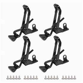 SEWSAW 4 Pièces Loquet à Bascule Fermoir Attache Rapide Clip de Loquet en Acier Pince à Bascule Réglable Fermeture a Levier pour