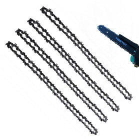 SEWSAW Lot de 4 chaînes de tronçonneuse pour tronçonneuse Bosch ake 35s - Chaîne de rechange compatible avec Makita 6" 37 sectio