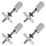 CEEYSEE Lot de 4 vis pour planche de Surf vis pour ailettes 316 en acier inoxydable M4 vis pour planche de surf