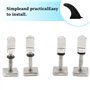 CEEYSEE Lot de 4 vis pour planche de Surf vis pour ailettes 316 en acier inoxydable M4 vis pour planche de surf, planche longue,