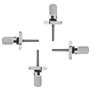 CEEYSEE Lot de 4 vis pour planche de Surf vis pour ailettes 316 en acier inoxydable M4 vis pour planche de surf, planche longue,