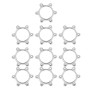VGEBY Moyeux Filetés de Roue Libre de Vélo Disque de Frein de Disque de Disque Adaptateur de Rotor à 6 Boulons pour Bicyclette (