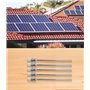 LNGJIN Lot de 4 douilles de plongée 1/2", 8 × 100 mm en acier inoxydable, filetage G1/2" pour capteur de température, douilles d