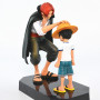 ZKTSRY Figurine d'action One Piece Shanks Touching Luffy - Modèle de figurine d'action - Décoration de gâteau d'anniversaire - F